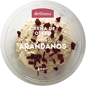 Crema de queso con arándanos 80 gramos