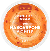 Crema de queso con mascarpone y chile 80 gramos